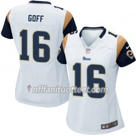 Nainen Los Angeles Rams NFL Pelipaita Jared Goff 16 Nike Valkoinen 